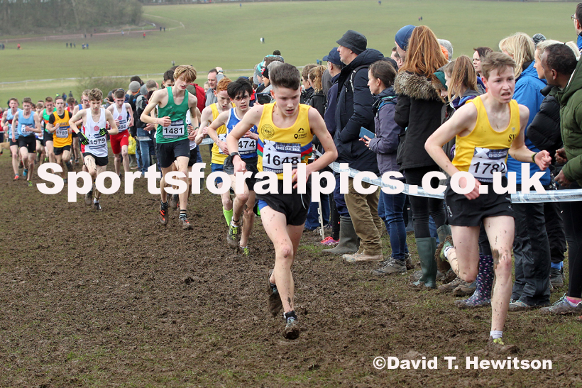 Boys under-15s, 2020 British Athletics Inter Counties Cross Country Champs., Prestwold Hall, Loughborough. Photo: David T. Hewitson/Sports for All Pics